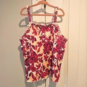 Floral Print Girl's Top